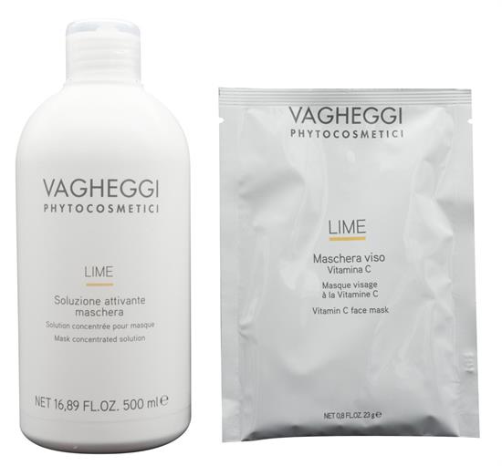 VAGHEGGI LIME MASCHERA VISO VITAMINA C + SOLUZIONE ATTIVANTE