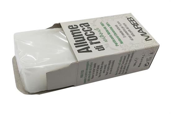 MAREB ALLUME DI ROCCA NATURALE 100% RETTANGOLARE - 1PZ 100G