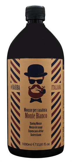 BARBA ITALIANA MONTE BIANCO 1000ML MOUSSE PER RASATURA