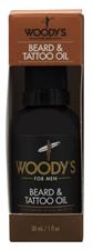 WOODY'S BEARD E TATOO OIL OLIO PER BARBA E TATUAGGI 30ML